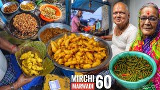 Marwadi Pakodi Wala - Highest Selling Mirchi & Onion Pakodi in Vizianagaram | 60 Year | Street Food