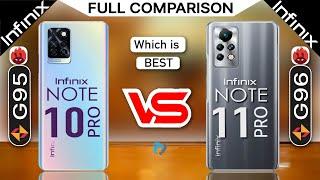 Infinix Note 10 Pro vs Infinix Note 11 Pro  (G95 vs G96) Full Comparison| Which is Best