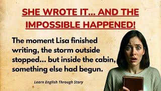 Learn English Through Story |  She Wrote It… and Then the Storm Stopped (A Terrifying Mystery)