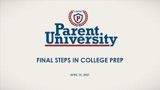 English - Final Steps in College Prep - April 15, 2021