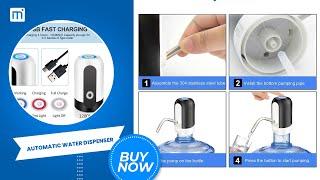 Automatic Water Dispenser, USB Rechargeable Bottle Drinking Water Radio Water Pump