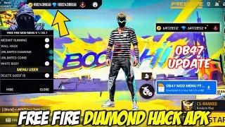 FREE FIRE DIAMOND HACK 2024 || FREE FIRE DIAMOND  HACK OB47 || NEW UNLIMITED DIAMOND HACK MOD MENU