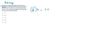 ACT.org Math Set 2, Question 1