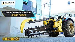 India's Most Powerful Trencher: Rudra Series Compact Tractor Trenchers