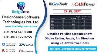 Detailed Polyline Statistics Now Shows Radius, Angle, Arc Direction | CADPower & GeoTools Tutorials