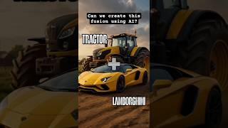 Tractor + Lamborghini = Insane AI Fusion!"#Shorts #AI