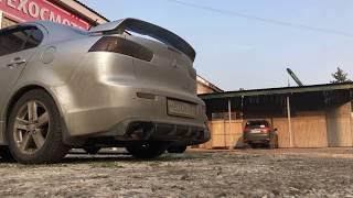 Раздвоенный выхлоп Lancer X Magnaflow