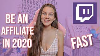 HOW I BECAME A TWITCH AFFILIATE IN LESS THAN 30 DAYS | Twitch Affiliate Fast in 2020!