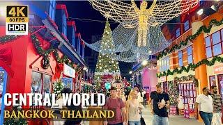 [BANGKOK] Central World "Strolling Christmas Illumination & Christmas Market" | Thailand [4K HDR]