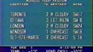 The Weather Network Timmins Tue Dec 1, 1992