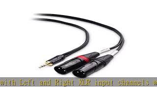 Cable Matters 3.5mm 1/8 Inch TRS to 2 XLR Cable 6 ft, Male to Male Aux to Dual XLR Breakout Cable