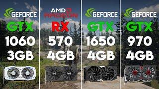 GTX 1060 vs RX 570 vs GTX 1650 vs GTX 970 Test in 6 Games