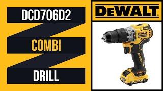 DeWalt Combi Drill - 12V XR Sub-compact Brushless Impact Drill Driver (DCD706D2 )