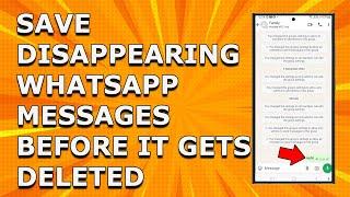 How to save disappearing messages in a WhatsApp group  | What is Kept messages in WhatsApp group