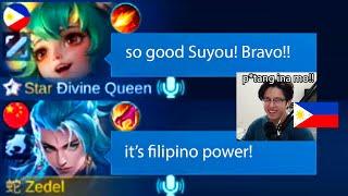 I FINALLY MET FILIPINO PLAYERS IN RANDOM LOBBY.. WE DESTROY ENEMIES WITH NEW HERO! (funny pinoys)