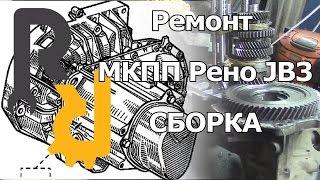 РЕМОНТ МКПП JB3 JC3 JC1 JB1 СИМБОЛ, КАНГУ, МЕГАН1, СЦЕНИК1 - СБОРКА МКПП, ЗАТЯЖКА КОРПУСОВ.