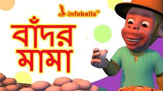 The Monkey Song | Bengali Nursery Rhymes | Infobells