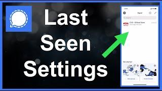 Signal App Last Seen And Online Setting