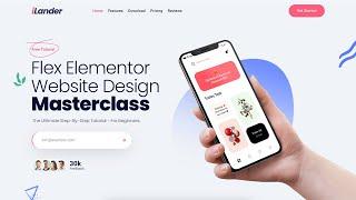 Responsive Landing Page Design in 2024 Using Elementor Flexbox (WordPress & Elementor For Beginners)