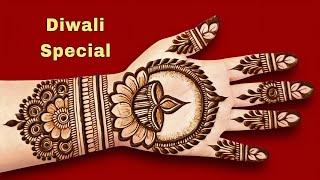 Diwali special full front hand mehndi design | simple diwali mehndi design 2024 | mehandi design