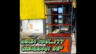 cara membuat rak minimalis bajaj miring # how to make a shelf on a low budget