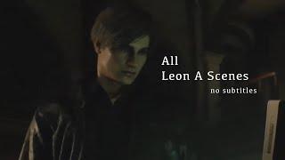 (No Subtitles) All Leon A Scenario Scenes Casual Costume - Resident Evil Remake Scenepack