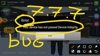 Block strike Error Your device has not Passed Device lntegrity