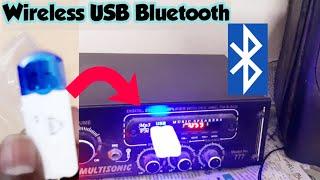 How to connect bluetooth to old amplifier/USB wireless dongle unboxing and tethering full video