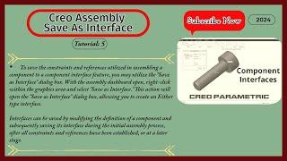 Save As Interface #creoassembly #creoparametric #creotutorial #cad #creoclasses