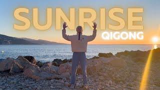 10 Minute Morning Qigong Routine (Wave Sounds!)