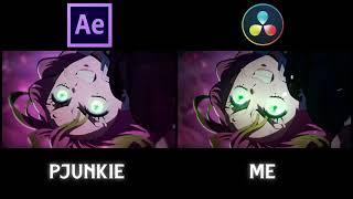 After effects VS DaVinci Resolve [Edit/AMV] Remake @PJUNKIE