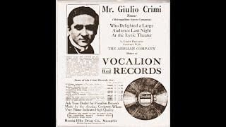 Giulio Crimi - L'ultima canzone (Vocalion, 1920)