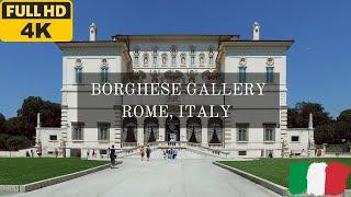 Borghese Gallery Rome, Italy 2023 (4K walking tour)