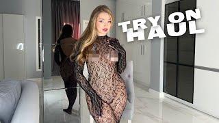 [4K] Fashion Showdown: Unveiling the Try On Haul Magic - Gorgeous Transparent Lingerie