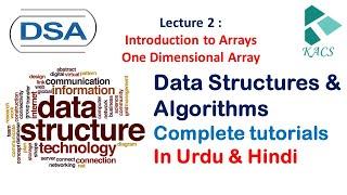 Introduction to Arrays in Data Structure DSA in Hindi | Urdu | KACS Learnings