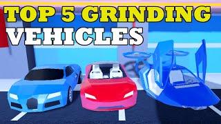 TOP 5 GRINDING VEHICLES in Roblox Jailbreak