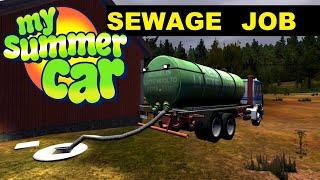 My Summer Car SEWAGE JOB | How to use truck