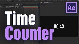 TIME COUNTER in After Effects | After Effects TIMER