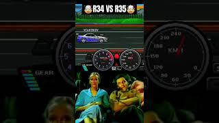 GTR R34 VS GTR R35 IN PIXEL CAR RACER