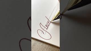 Ancelin - name handwriting with fountain pen #calligraphy #fountainpen #lettering #signature