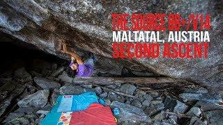 Paul Robinson - The Source (8B+/V14) - Maltatal, Austria (4K)