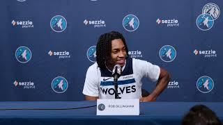 Rob Dillingham 2024 Wolves Media Day Press Conference | 09.30.24