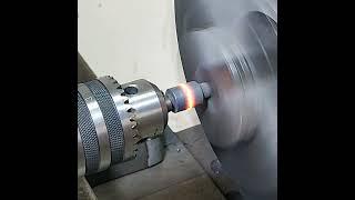 Amazing welding on the lathe machine