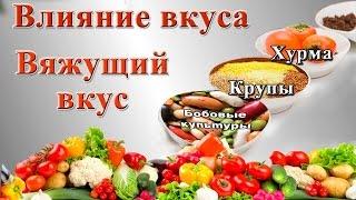 Чувство вкуса. Влияние вяжущего вкуса  на сознание и здоровье.