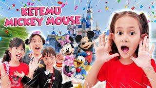 QAIREEN BARENG SAHABAT LEIKA DINAR DISTA DI DUNIA KARTUN DISNEY SAMPAI BELI ES KRIM KARAKTER 