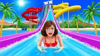 Water Slide Uphill Rush 3D - Insane Water Park Gameplay For Kids