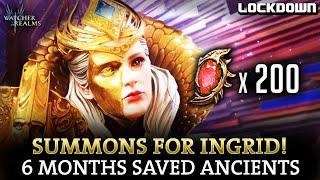 WOR: 200 Ancient Summons for Ingrid! Watcher of Realms Pulls