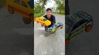 Yellow TS Super car vs SD Remote Control car