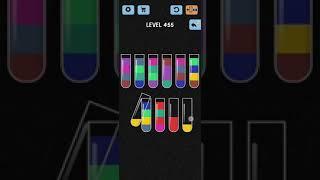 Water Color Sort Level 455 Walkthrough Solution iOS/Android