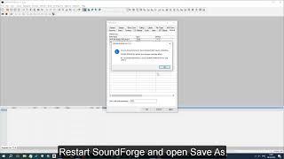 Instruction: How to set sample rate in Sound Forge Pro 17 for mp3